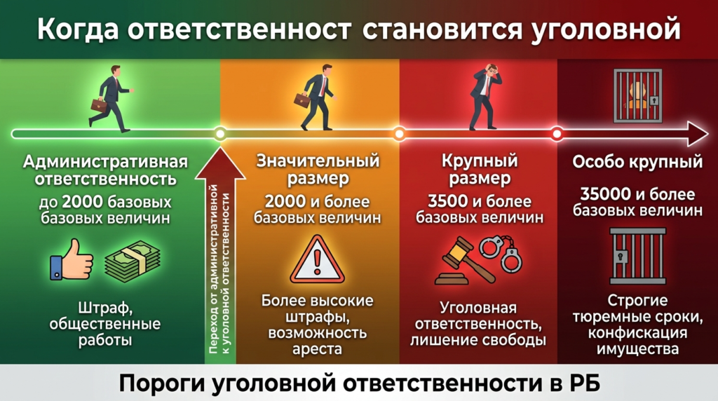 когда ответственность может стать уголовной